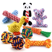 mordedores de juguete para perros pequenos 1 uds resistente a las mordeduras limpieza de dientes pelota de nudos de cuerda