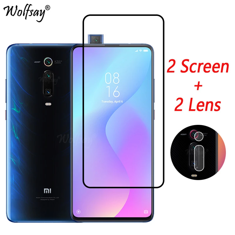 Закаленное стекло с полным покрытием для Xiaomi Mi 9T защитная пленка экрана 9 10 Lite