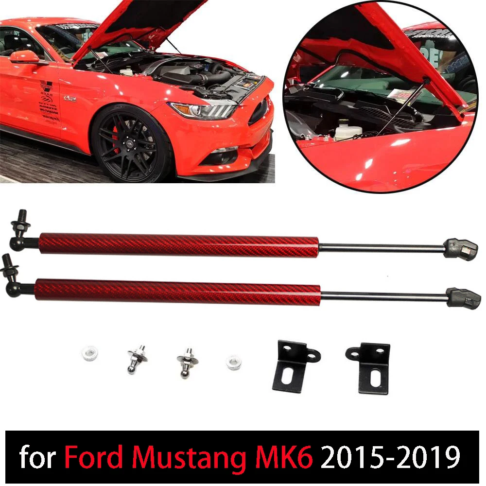 Демпфер для Ford Mustang MK6 2015 2020 2 шт передний капот газовые стойки подъемные опоры из