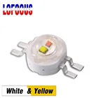 2*3 Вт белый + желтый двухцветный светодиодный чип, двухцветный COB SMD диод для самостоятельной сборки, 3 6 Вт, светодиодный фонарь, автомобильная фара
