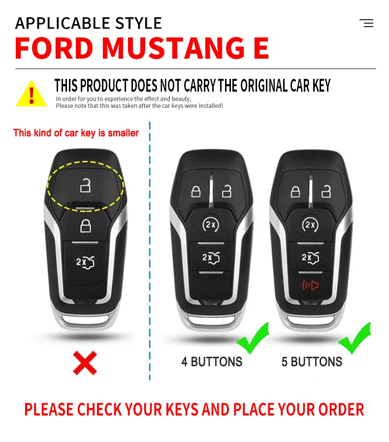 Чехол из цинкового сплава для автомобильного ключа чехол Ford Mondeo Mustang Edge Explorer F150 5