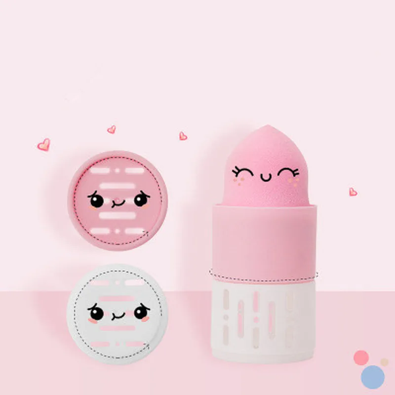 1 набор косметических пуховых порошков гладкий держатель спонжа для макияжа