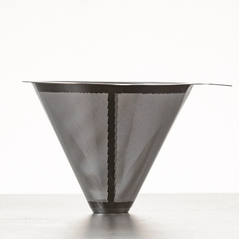 Двухслойный держатель фильтра для кофе 304 из нержавеющей стали наполнения s