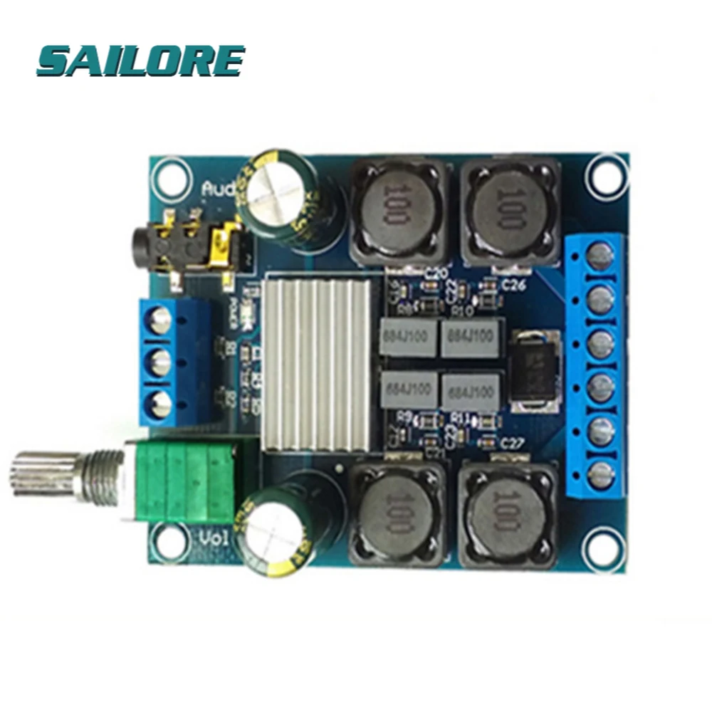 

50 Вт x 2 TPA3116D2 двухканальный DC 4,5-27 в цифровой мощный аудио музыкальный динамик усилитель платы стерео высокоэффективный модуль