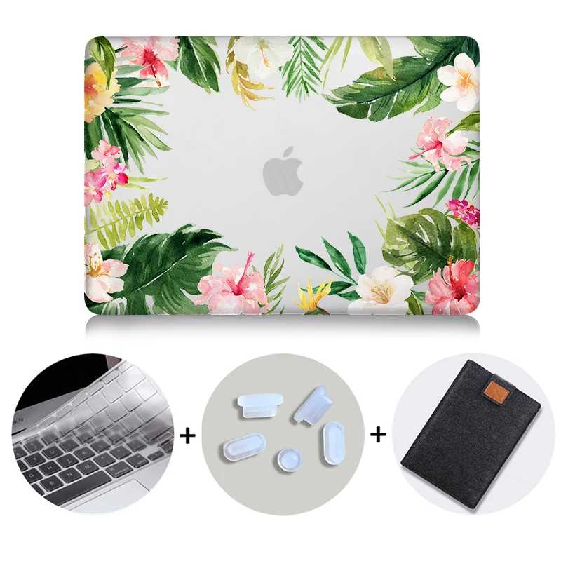 MB03 MTT чехол для ноутбука с цветочным узором и кристаллами для Macbook Air 11 13 Pro retina 13 15 дюймов с сенсорной панелью, Жесткий Чехол для ноутбука - Цвет: MB03