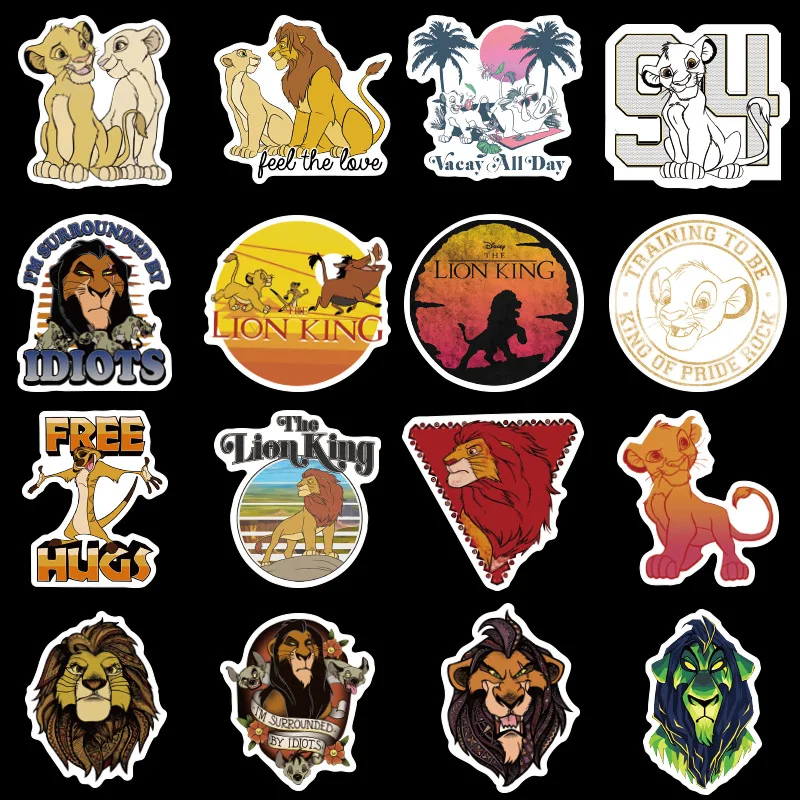 50 шт. водонепроницаемые Мультяшные наклейки Король Лев | Игрушки и хобби