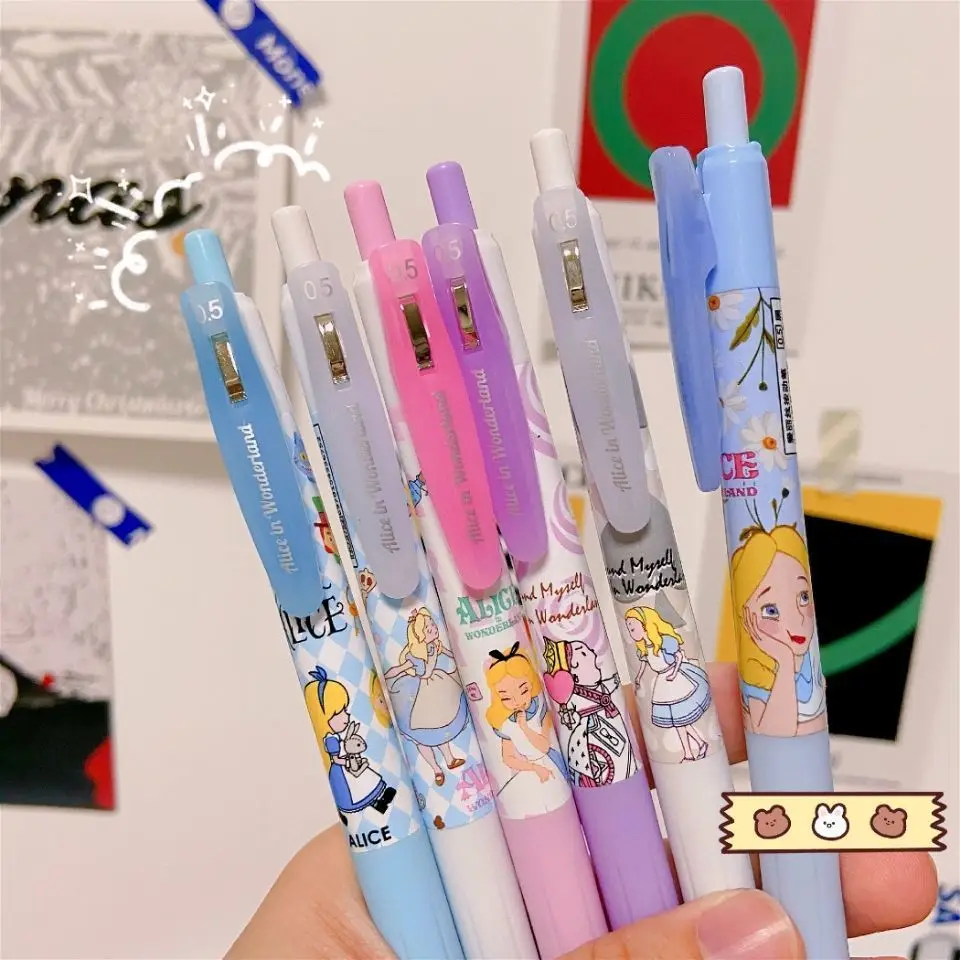 

Disney Princess on The Run Gel Pen Cute Cinderella Alice Large Capacity Smooth Stationery