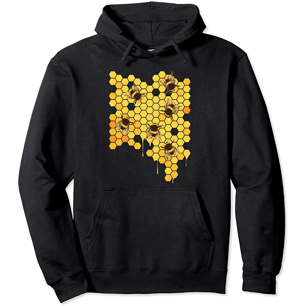 

Honey Bee Hive Honey comb для пчеловодства Подарочный пуловер Толстовка