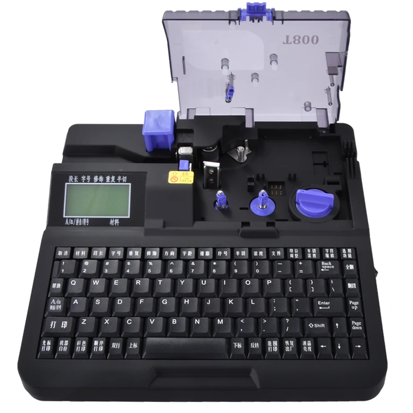 T800 трубчатый принтер с номером этикеток электронная машина для надписи