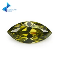 1 5x3 10x20mm marquise shape 5a olive green cz stonesynthetic gems cubic zirconia beads