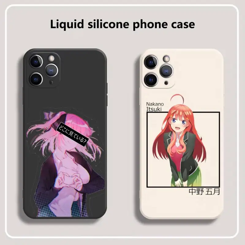 

Nakano Nino Gotoubun no Hanayome Phone Case for iPhone 13 12 11 mini pro XS MAX XR 8 7 6 6S Plus X 5S SE 2020