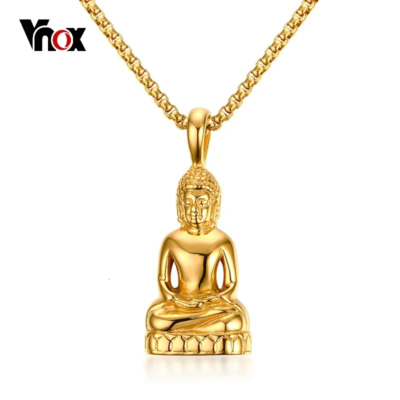 Vnox буддистский кулон и ожерелье для женщин мужчин высокое качество из