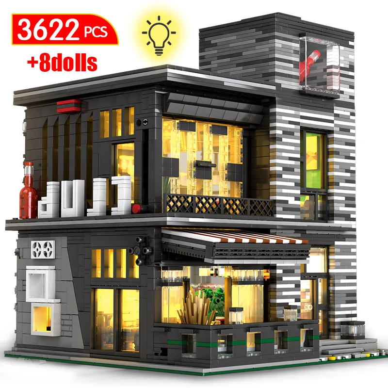 

4314 шт., Детский конструктор «кафе»