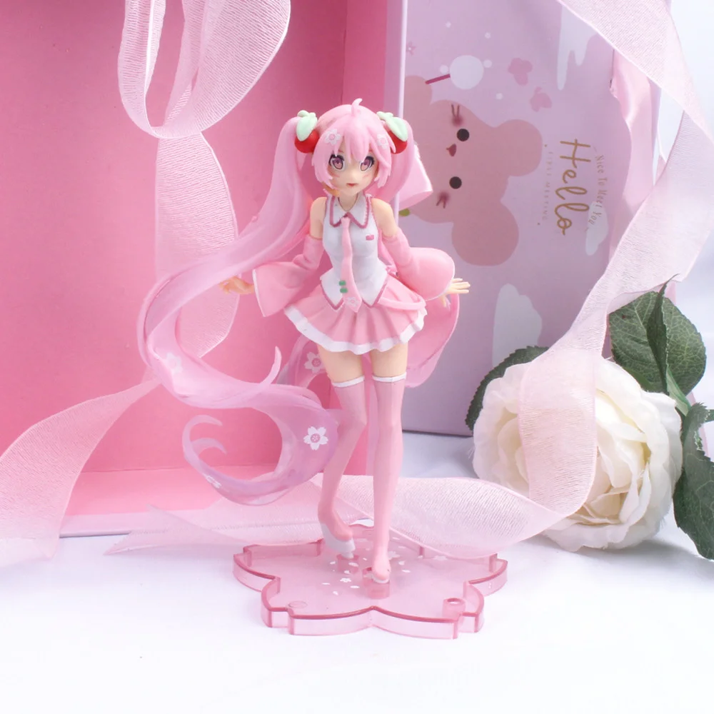 

Action 14cm Sakura Anime Pink Figures Toys Girls PVC Figure Model Toys Gift
