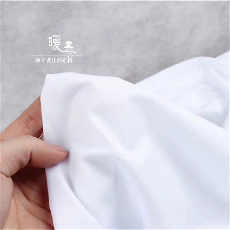 Thin Fiber Cotton Fabric White DIY Patchwork Shirt Skirt Pants Coat Dress Designer 50x150cm | Дом и сад