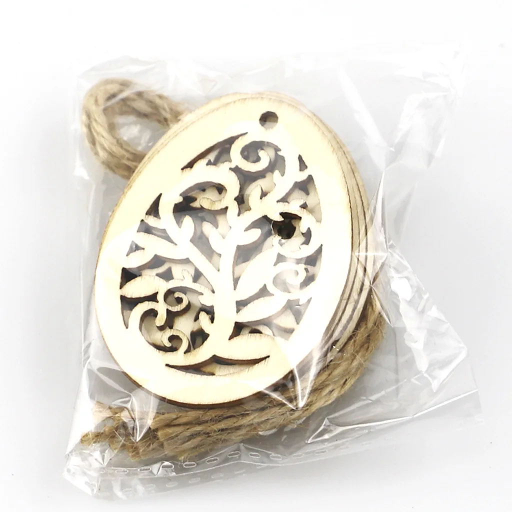 12 шт. деревянные Весенние Новые Пасхальные украшения для дома сделай сам