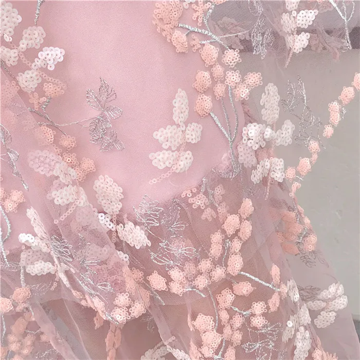 Бренд женское платье Лето Cherry Blossom розовый блестки вышитые ремень платье кружева сетки шить пикантные длинные Платья для вечеринок