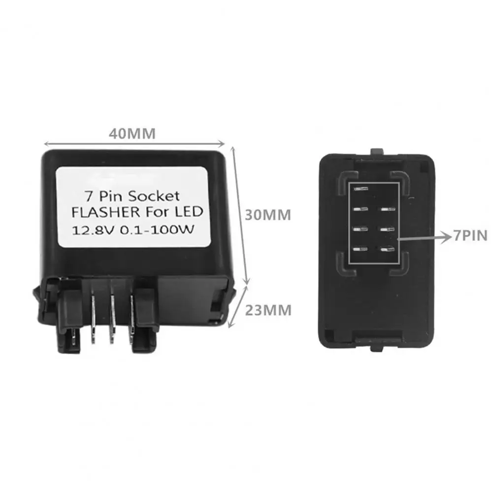 

Turn Signal Relay 7PIN Socket LED Indicator Univesal 7PIN Flasher Relay for Suzuki GSXR 650 750 Accessory