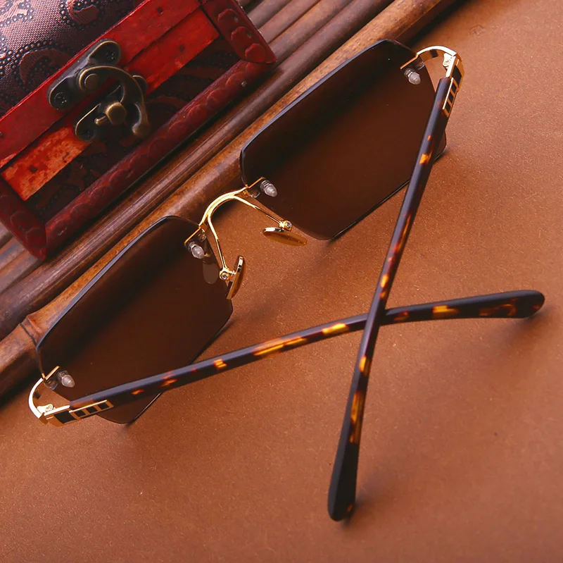 Vazrobe стекло солнцезащитное es для мужчин квадратное без оправы негабаритных