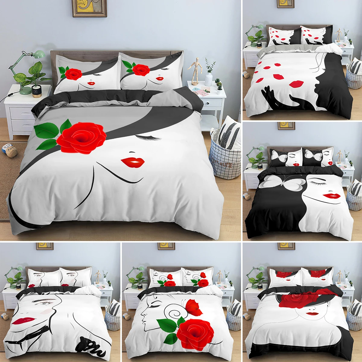 

SALE Duvet Cover/ Quilt Cover/Comforter Cover Size 140*210/173*218/203*228/220*240/228*264 Free Shipping (Sheet Not Included）