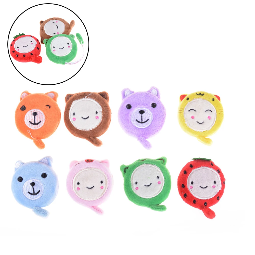 

150cm 60 Inch Cute Cartoon Plush Retractable Tape Measure Ruler Sewing Tool Tape Measures Resultswa