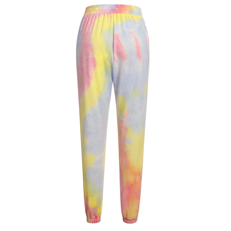 

Tie-Dye Printed Casual Sweatpants Fashion Women's Harajuku Jogging Yoga Pants Colorful Psychedelic Sweatpants Slim Streetwear