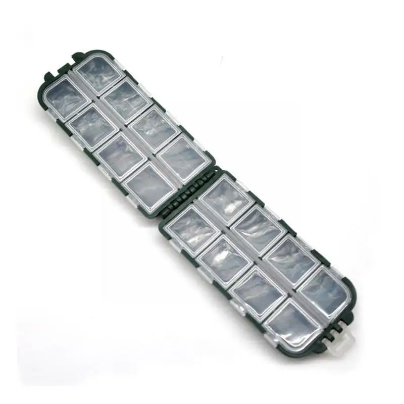 

Fish Hook Box with Double-layer 16 Grids Fish Hook Portable Fishing Fishing Gear Small Box Storage For Outdoor Y7Y5