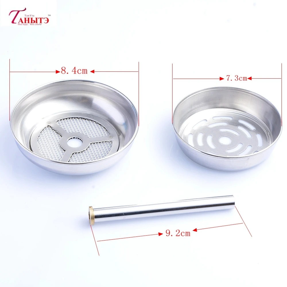 Металлический уголь для кальяна держатель миски серебристая курительные трубки