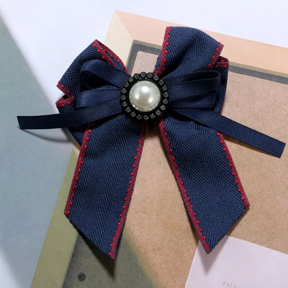 1 шт. женские броши с кристаллами и бантом тканевые булавки галстук бабочка брошь