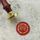 Сделай Сам на заказ двойное имя 2 инициала Персонализированная буква штампвоск для запечатыванияСвадебный воск печать штамп пользовательские приглашения конверт