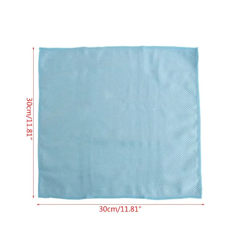 

3Pcs Household Dish Glass Car Window Mirror Screen Microfiber Cleaning Cloths Kitchen Absorbent Dishcloth Rags Washing