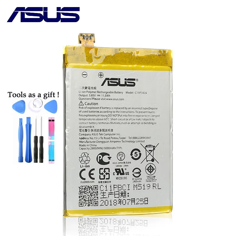 Сменный аккумулятор для телефона ASUS C11P1424 3000 мАч для Asus ZenFone 2 ZE551ML ZE550ML Z00AD Z00ADB Z00A Z008D Бесплатные инструменты