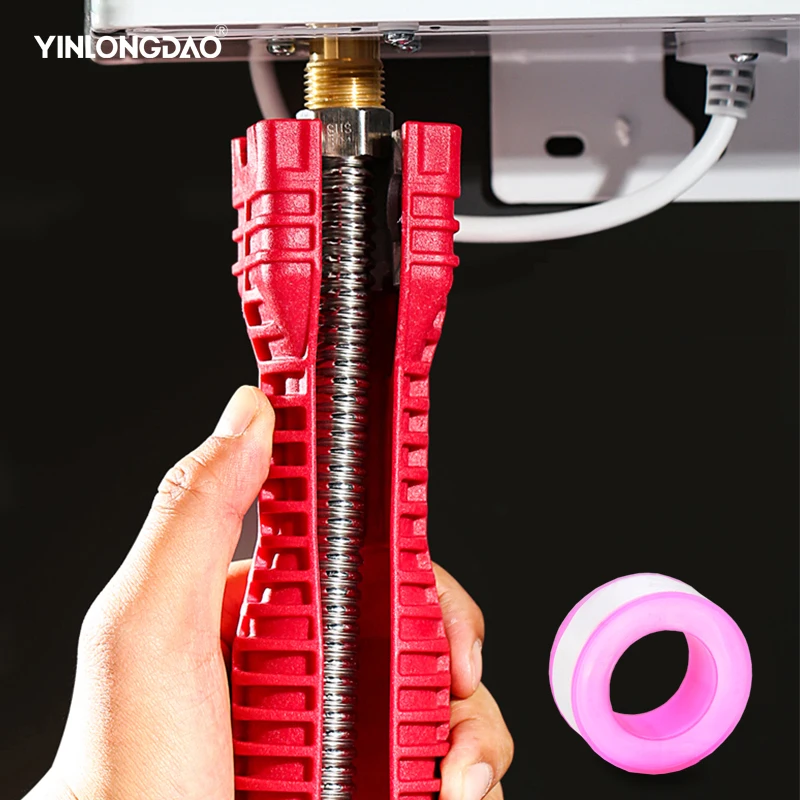 Гаечный ключ 8 в 1 инструмент для монтажа и обслуживания водопроводной трубы |