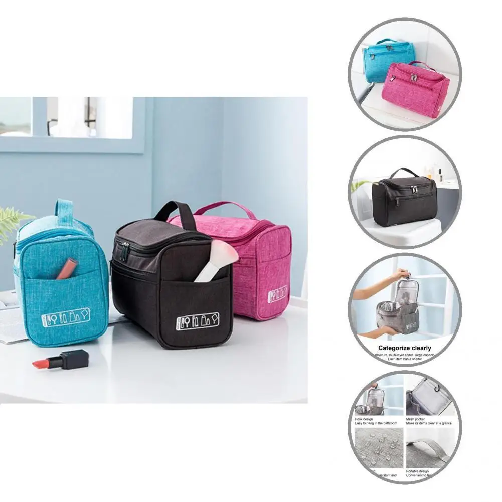

Fashion Cosmetic Storage Bag Long Lifespan Polyester Makeup Organizer Cosmetic Container Pouch