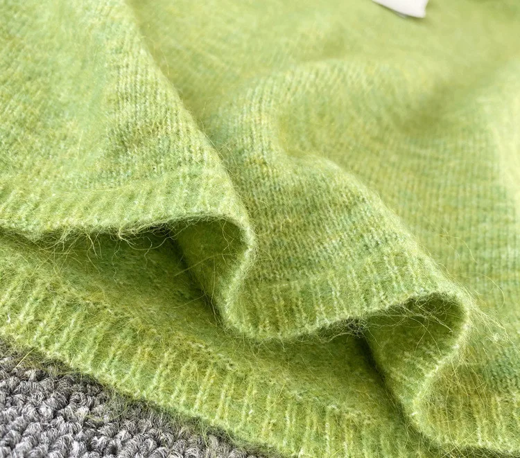 

Solid Color Women Knit Sweater Long Sleeve Autumn Winter Casual Simple Female Knit Pullover Tops Fashion