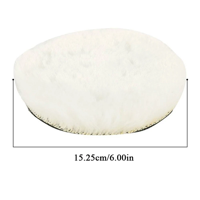 

6 inch Car Polishing Disc 1 Set Self-Adhesive Buffing Waxing Sponge Wool Wheel Polishing Pad For Car Polisher Drill Adapter