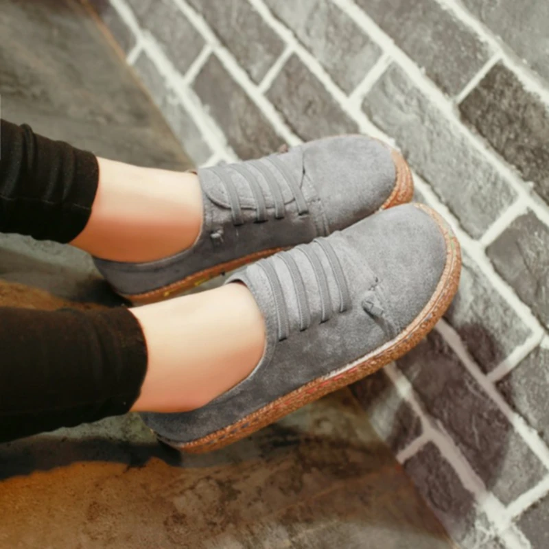 

Korean Flat Sole Shoe Female Leisure One Word Pedal Thick-Soled Bean Shoes Feet Comfortable Lazy Shoes