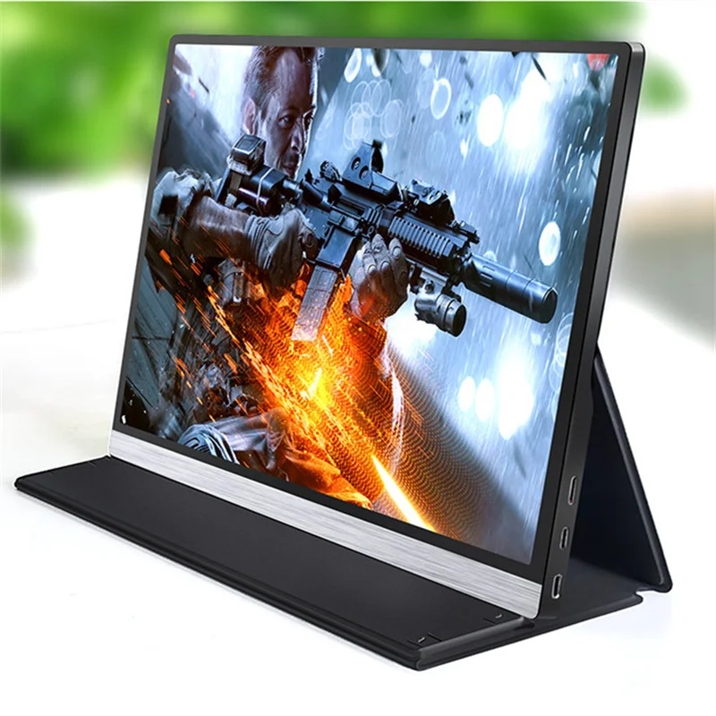 

4K LCD Monitor Raspberry Pi 4 Portable Display For Laptop Phone PS4 PS5 Switch Xbox Series X Type C HDMI Gamer Screen 15.6 Inch