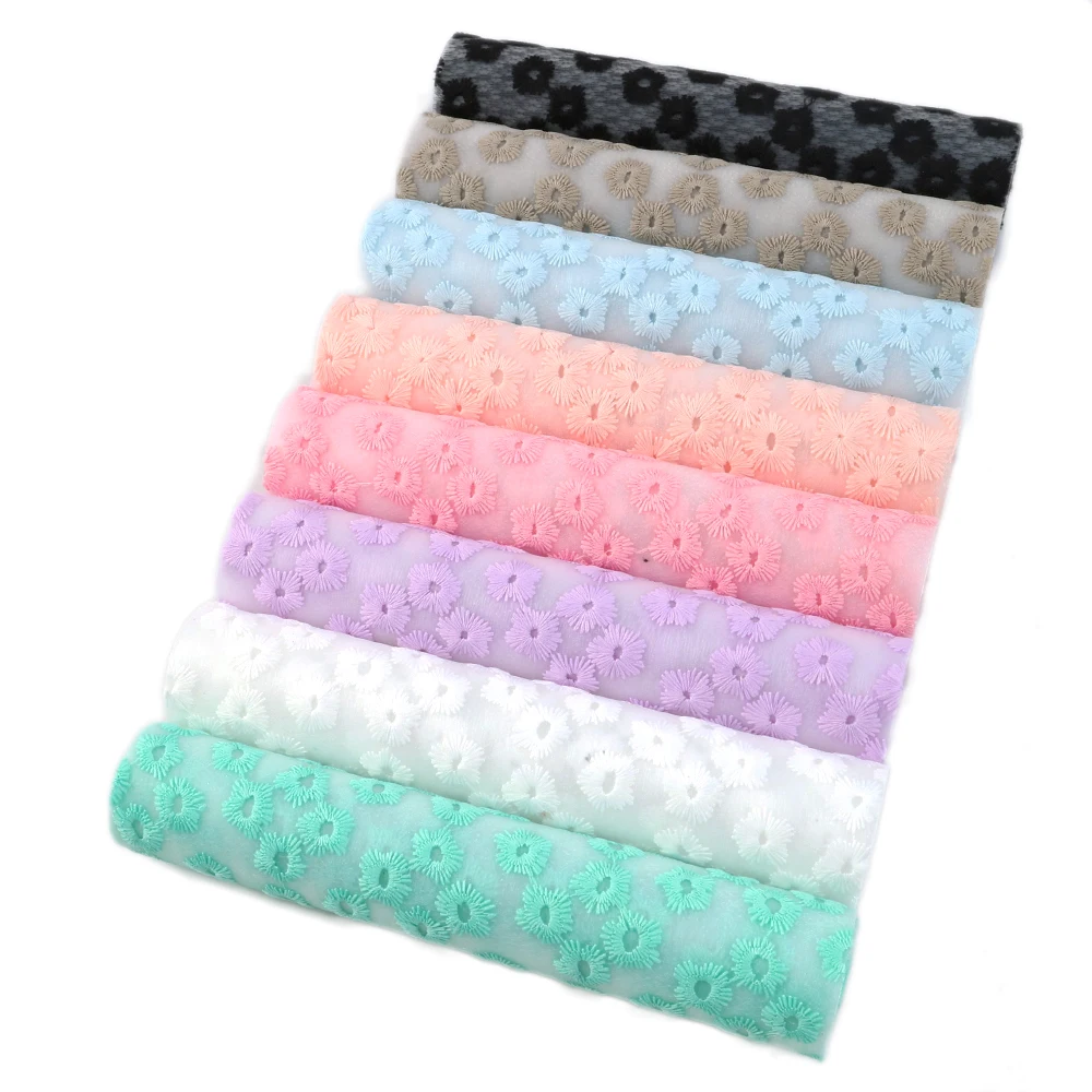 Аксессуары David 20*33 см цветок с вышивкой прозрачная ткань из искусственной кожи