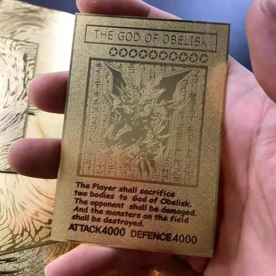 

Yu Gi Oh DIY Special Production Three Fantasy Gods Comic Version Metal Card