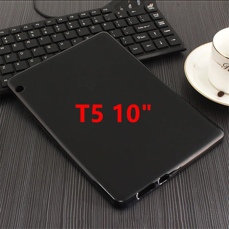 T5 10 Black Мягкий силиконовый чехол из ТПУ для huawei MediaPad T3 8," T3 10 9,6 дюймов Чехол для huawei MediaPad T5 10 чехол M5 Lite 8,0 дюймов - Цвет: T5 10 Black