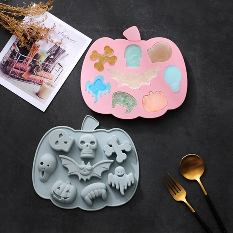 Силиконовая форма для домашнего пирога в виде тыквы на Хэллоуин праздничный торт