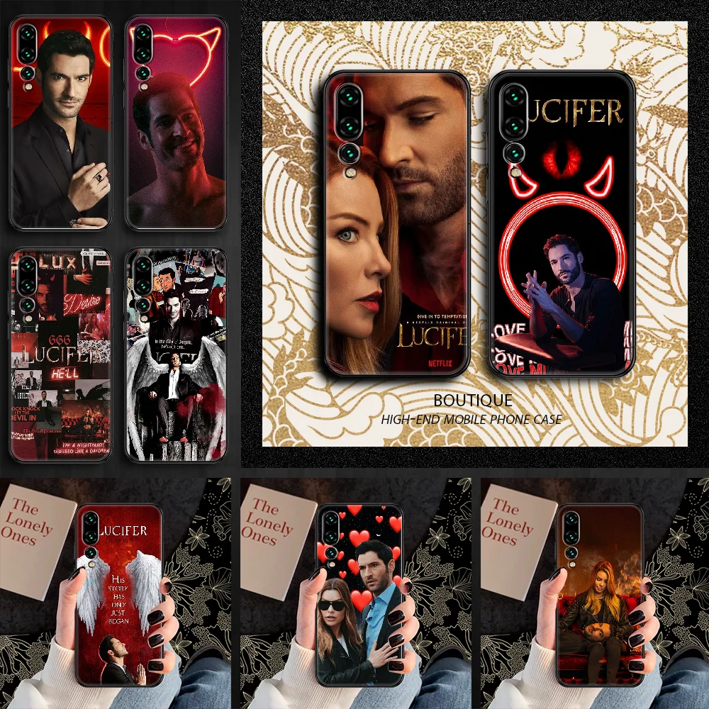 Чехол для телефона Lucifer Demon Morningstar Huawei P Mate P10 P20 P30 P40 10 20 Smart Z Pro Lite 2019 черный мягкий