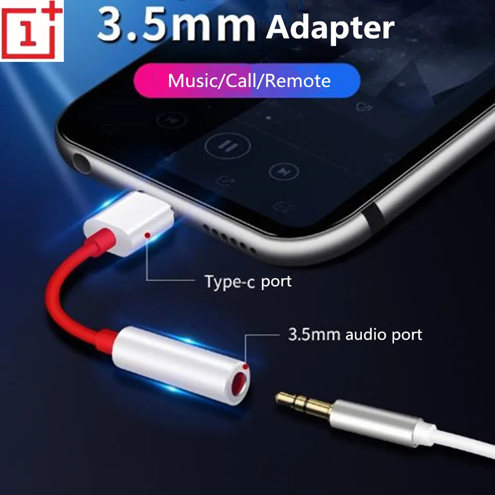 Oneplus USB Type C To 3.5mm Earphone Jack Adapter Aux Audio USB-C Music Converter Cable For one plus 1+ 7 7T 7TPro 6T