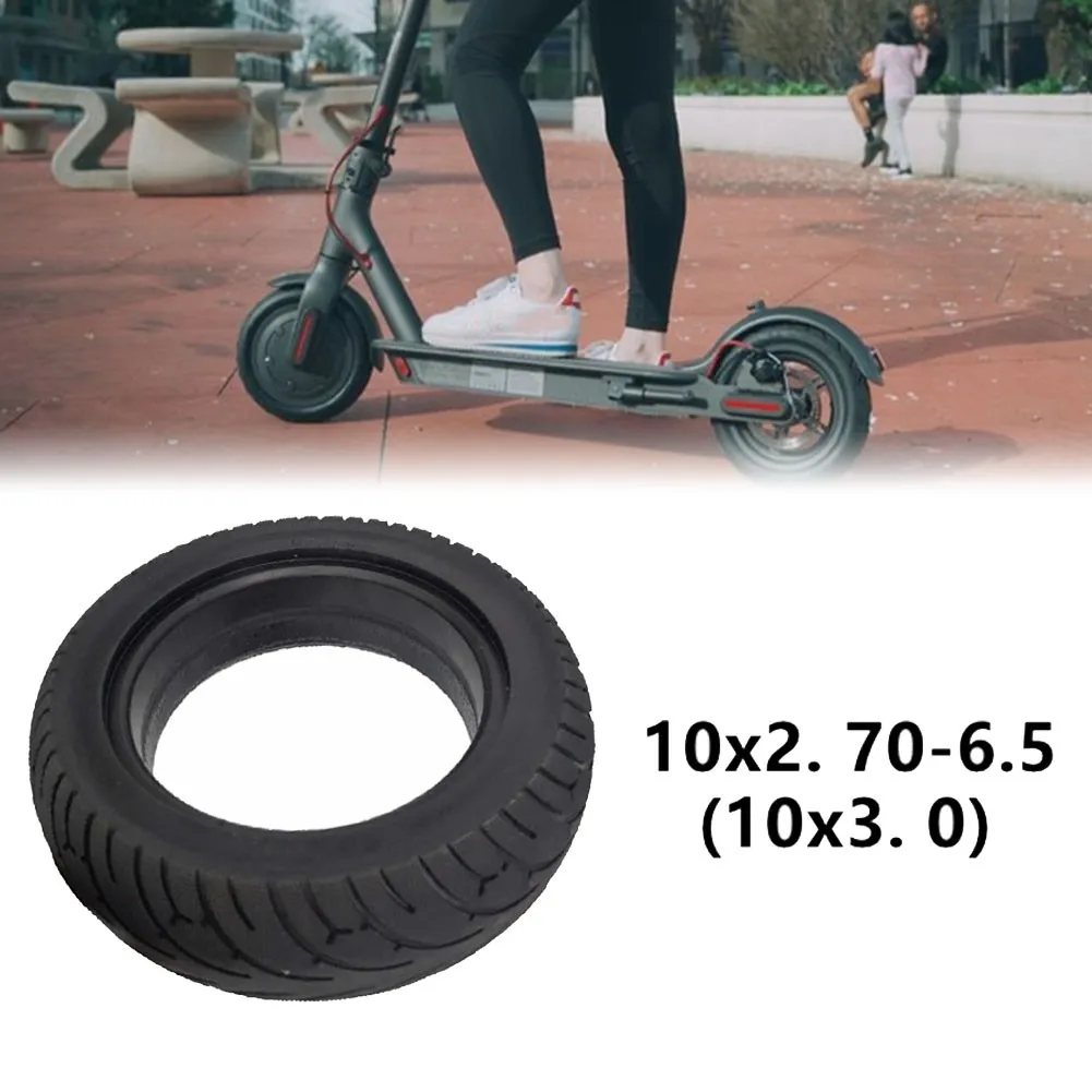 10 Inch Electric Scooter Tire Thick Solid Wear-resistant Tyre 10x3.0 (10x2.70-6.5) Non-pneumatic Tire For E Scooters Accessories