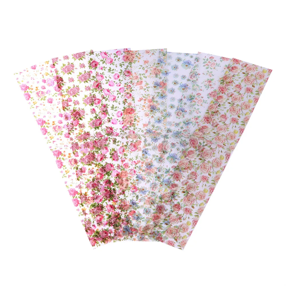 Фольга для ногтей Звездный цветок переводная бумага наклейки летняя фотофольга s