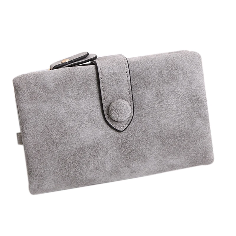 Кошелек для женщин маленький женский кошелек с тремя сложениями кожаный