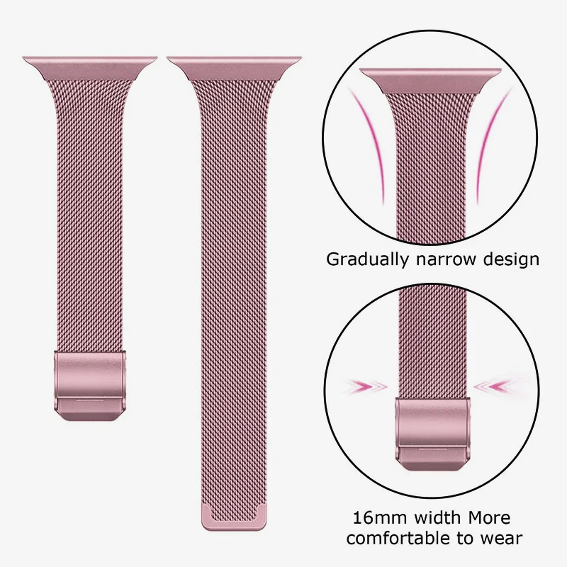 Бриллиантовый чехол + ремешок Миланская петля для apple watch band 44 мм 40 38 мм/42 тонкая