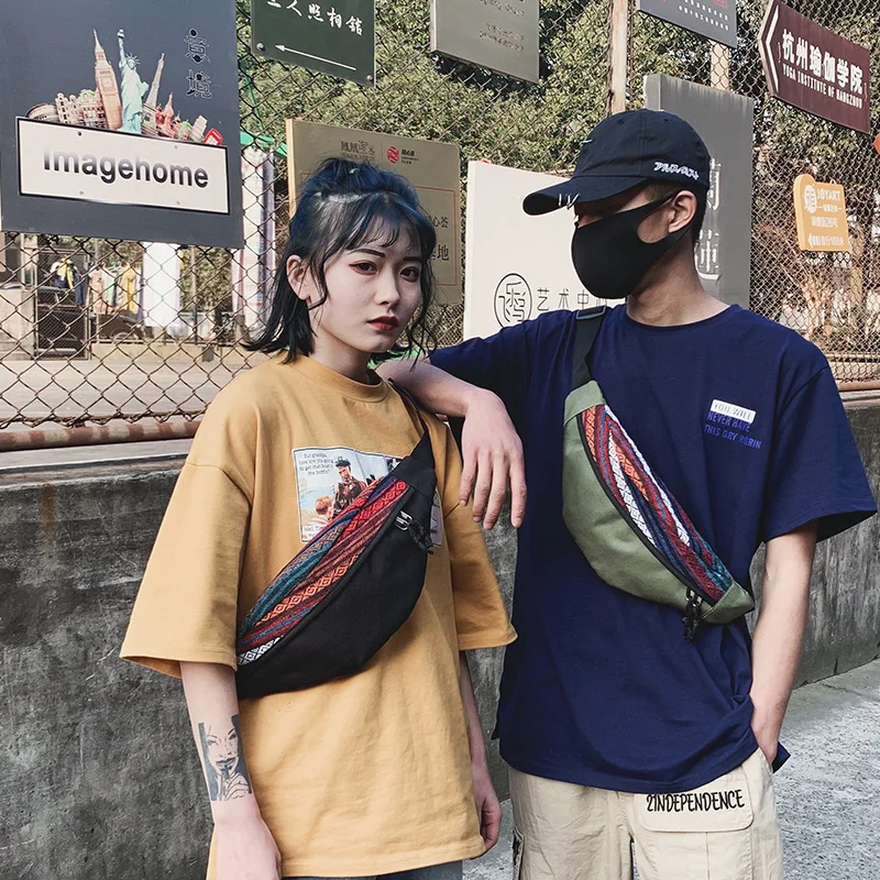 Youda оригинальный дизайн нагрудная сумка из текстиля Портативный мобильный