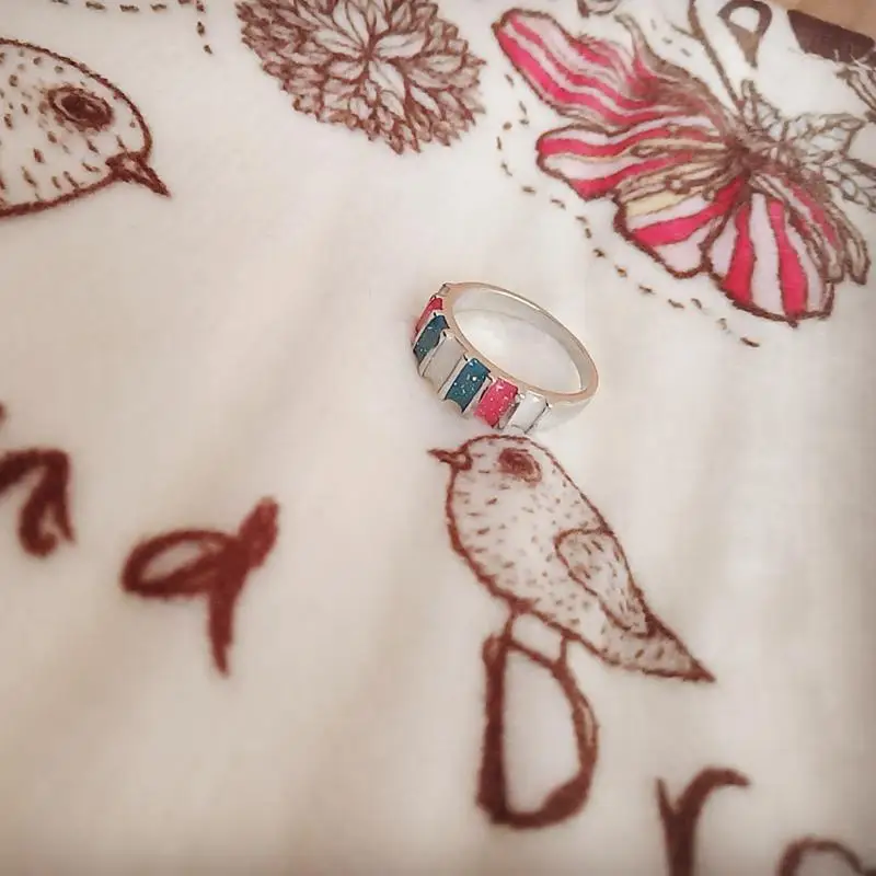 ZRHUA большая акция оптовая продажа модное разноцветное Радужное Серебряное